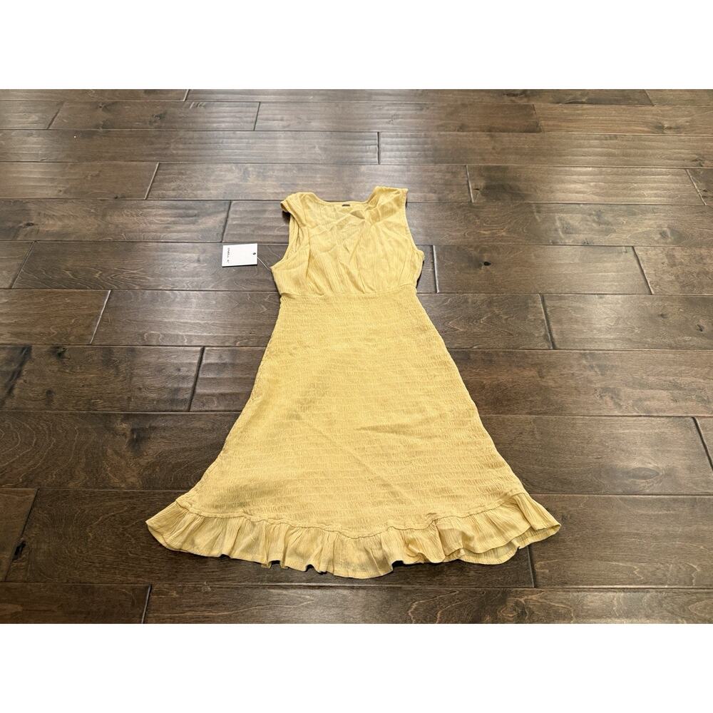 ONeill Womens Yellow Dallas Sleeveless Dress 100% Viscose Size XS NWT New $55 - Picture 3 of 9